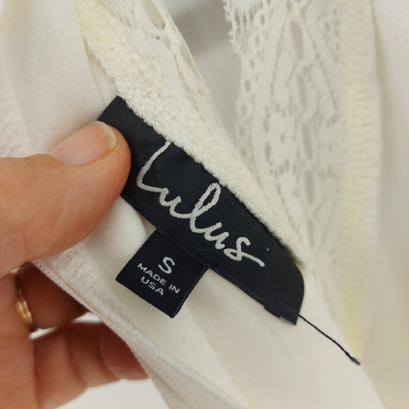 Lulu's Reach Out My Hand White Lace Skater Dress - Picture 11 of 13